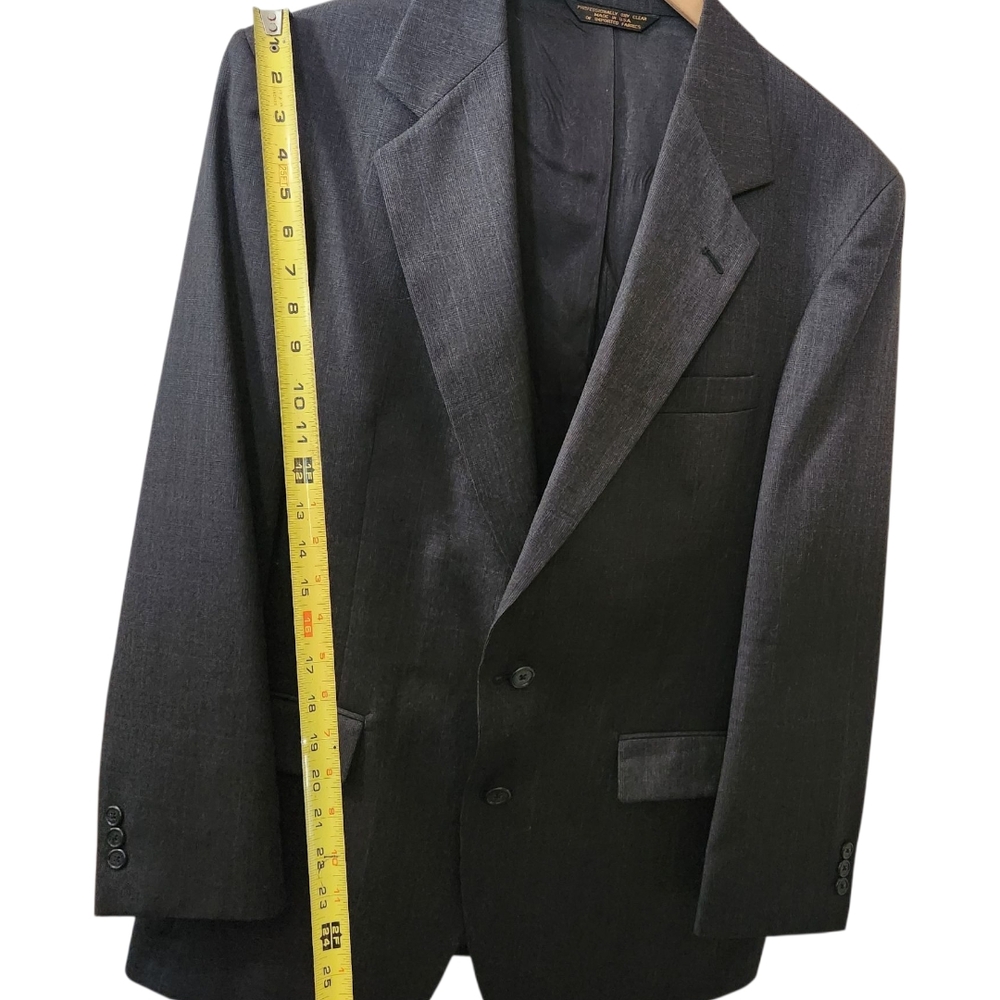 BOTANY 500 COUTURE Men's Charcoal Grey Blazer - Size 39R - Picture 11 of 14